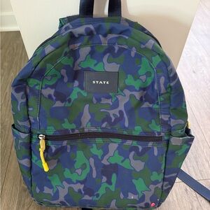 STATE Camouflage Backpack in Blue and Green